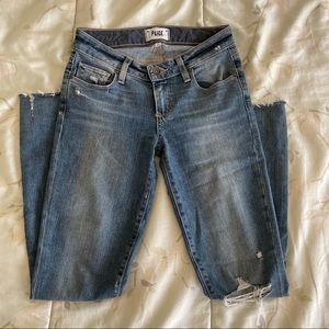 PAIGE Skyline Ankle Peg | Ripped, Distressed